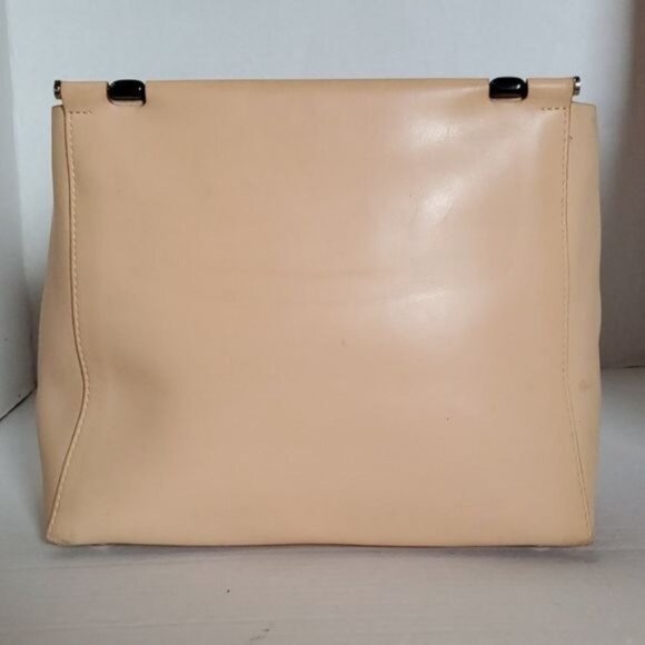 Lamarthe Italy Leather Bag Lucite Handle Satchel Handbag Purse WOMEN'S WOMAN'S - Picture 5 of 16